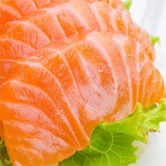 进口冰鲜三文鱼刺身辅食中段带皮现切现发刺身拼盘三文鱼生鱼片