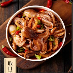 八爪鱼鲜活小章鱼整只新鲜即食小海鲜熟食罐装零食