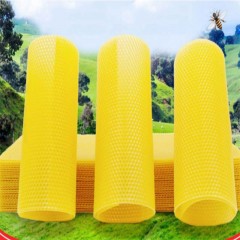 中蜂巢础中锋巢础蜂蜡片蜂箱全套养蜂工具蜜蜂巢脾巢基30片巢皮